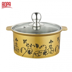AOPA mini stainless steel hot pot shabu induction pot G26