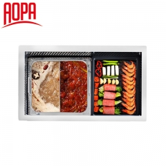 AOPA Korean Smokeless Electric BBQ grill and Hot pot 2 in 1 DT47
