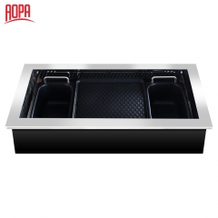 AOPA Smokeless Hot Pot and teppanyaki grill 2 in 1 DT48